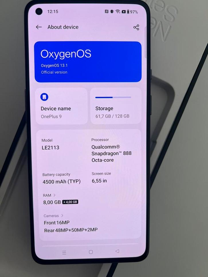 Oneplus 9, Telecommunicatie, Mobiele telefoons | Apple iPhone, Zo goed als nieuw, Ophalen