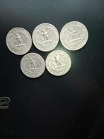 serie van 5 USA quarter dollars, Postzegels en Munten, Losse munt, Verzenden, Midden-Amerika