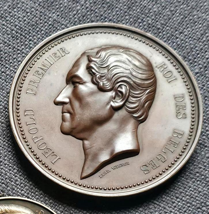 medaille Leopold I ( Wiener ) 1856 brons, Postzegels en Munten, Penningen en Medailles, Brons, Ophalen of Verzenden
