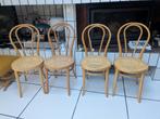 Set van 4 rieten stoelen, Huis en Inrichting, Stoelen, Ophalen of Verzenden, Zo goed als nieuw