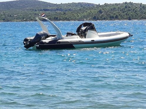 Capelli Tempest semi-rigide boot, Watersport en Boten, Motorboten en Motorjachten, Zo goed als nieuw, Elektrisch, Buitenboordmotor