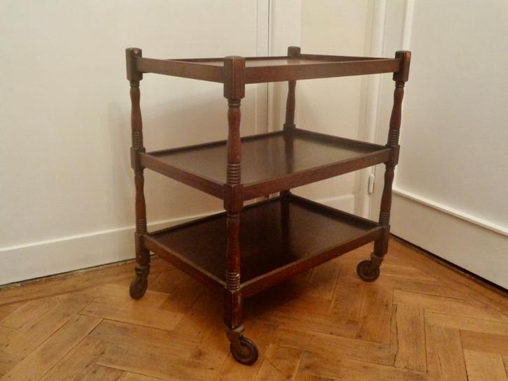 Antieke Engelse Trolley +- 1890, Antiek en Kunst, Antiek | Meubels | Tafels, Ophalen