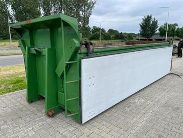 ALL-IN Containers HARDOX kipper voorzien van aluminium vouwk