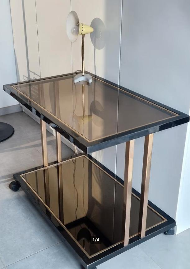 Belgo Chrome drankenwagen, België, circa 1980, Antiquités & Art, Curiosités & Brocante, Enlèvement ou Envoi