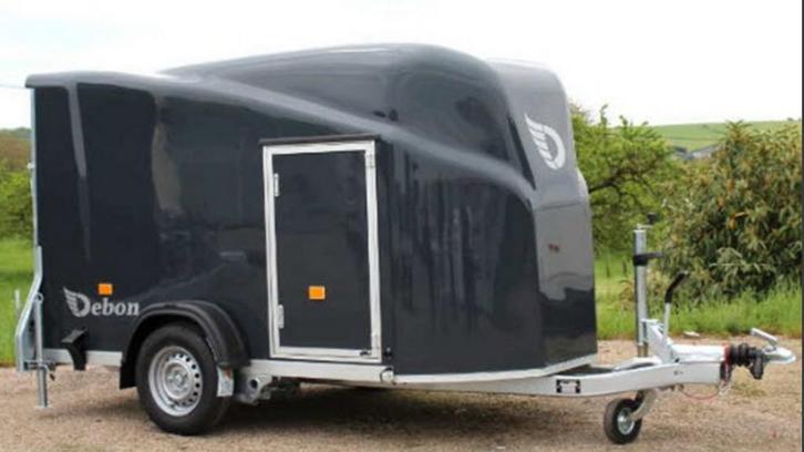 Te Huur - Debon gesloten aanhanger (geremd), Doe-het-zelf en Bouw, Transportwagens, Zo goed als nieuw, Ophalen