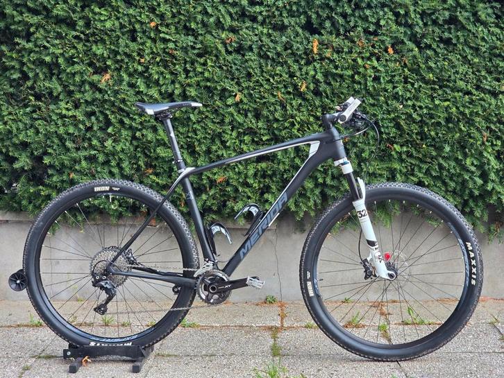 MERIDA Big Nine XT Carbon Mountainbike — Maat L — Uitstekend, Fietsen en Brommers, Fietsen | Mountainbikes en ATB, Zo goed als nieuw