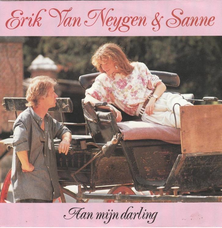 45T: Erik Van Neijgen & Sanne: Aan mijn darling, Cd's en Dvd's, Vinyl | Nederlandstalig, Gebruikt, Overige formaten, Ophalen of Verzenden