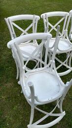 houten stoelen, Huis en Inrichting, Stoelen, Ophalen, Gebruikt, Wit, Vijf, Zes of meer stoelen