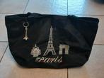 Draagtas Paris - kleur zwart - kunststof, Handtassen en Accessoires, Tassen | Damestassen, Ophalen of Verzenden, Zo goed als nieuw