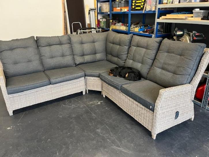 tuinset in perfecte staat, Tuin en Terras, Tuinsets en Loungesets, Zo goed als nieuw, Tuinset, Wicker, 6 zitplaatsen, Ophalen
