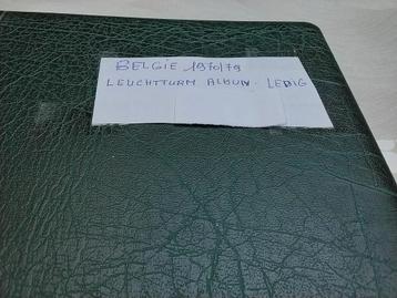 ALBUM BELGIUM LEUCHTTURM 1970/79 disponible., Enlèvement ou Envoi