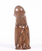 Figurine en bois de Coromandel, Comme neuf, Humain, Envoi