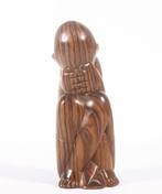 Houten Coromandel beeldje, Verzenden, Zo goed als nieuw, Mens
