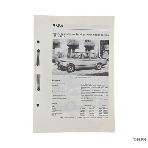 Kluwer | BMW 1600-2 / 2002 | 1971-1974 | NL, Auto diversen, Handleidingen en Instructieboekjes, Ophalen of Verzenden