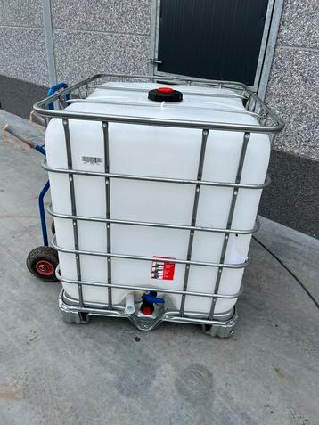 IBC containers op metalen pallet 50 euro, Enlèvement, Comme neuf