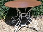 oude tuintafel, Tuin en Terras, Ophalen, Gebruikt, Rond, Metaal