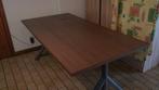 IKEA IDÅSEN Bureau – 160 cm – Stevig blad - donkerbruin, Ophalen of Verzenden, In hoogte verstelbaar, Zo goed als nieuw, Bureau