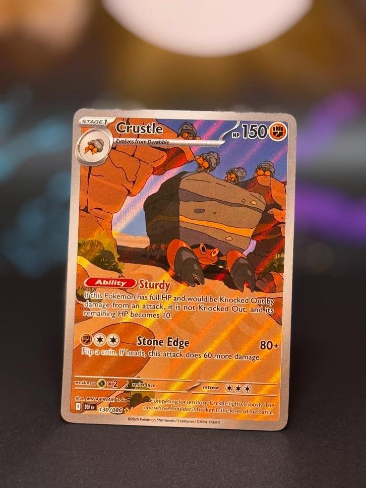 Crustle 130 – Verzending €2,50 incl. bubbelenvelop, Hobby en Vrije tijd, Verzamelkaartspellen | Pokémon, Zo goed als nieuw, Losse kaart