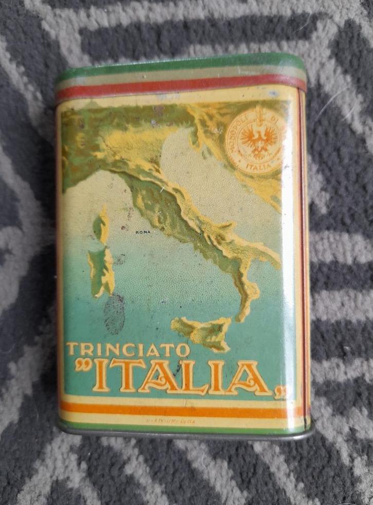 Tabaksblik  Trinciato Italia, Verzamelen, Blikken, Gebruikt, Overige, Verzenden