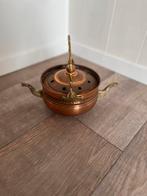 Koperen ketel met messing details, Ophalen of Verzenden