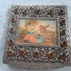 Zilveren poederdoos, Antiek en Kunst, Antiek | Zilver en Goud, Ophalen of Verzenden