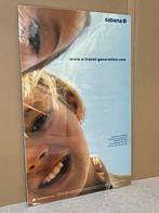 Originele Sabena poster in plexi kader, Verzamelen, Ophalen, Zo goed als nieuw, Kaart, Foto of Prent