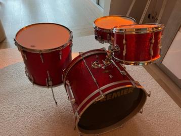 Batterie Vintage 60s Premier Pre-International Red Sparkle beschikbaar voor biedingen