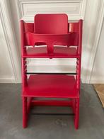 Tripp Trapp rood met babyset en kussen, Kinderen en Baby's, Kinderstoelen, Ophalen, Meegroeistoel