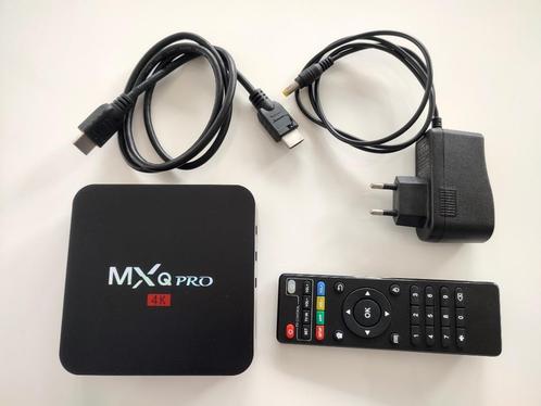 MXQ Pro 4K mediaplayer (nieuwstaat)  in nieuwstaat compleet, TV, Hi-fi & Vidéo, Lecteurs multimédias, Utilisé, HDMI, USB 2.0, Enlèvement ou Envoi