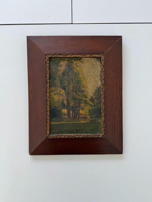 Landschap Schilderij P. Dierckx '98', Antiek en Kunst, Kunst | Schilderijen | Klassiek, Ophalen of Verzenden