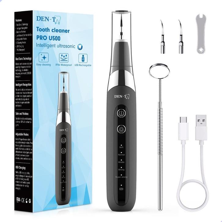 DEN-T pro U500 - Elektrische tandsteen verwijderaar (NIEUW), Elektronische apparatuur, Persoonlijke Verzorgingsapparatuur, Nieuw