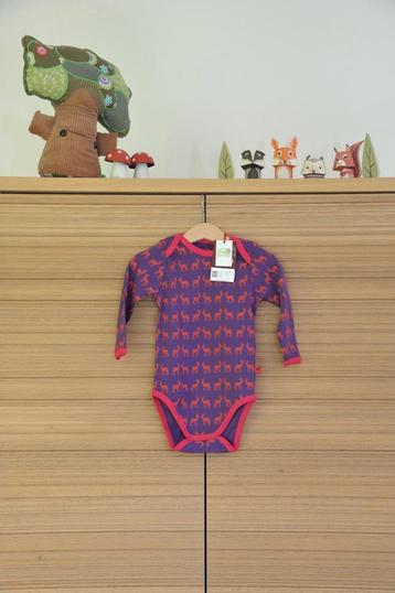 Romper Hjorth paars fuchsia met hertjes - Maat 86-92 NIEUW disponible aux enchères