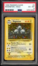 Magneton Holo PSA 6 - 9/102 - Base Set 1999, Hobby en Vrije tijd, Verzamelkaartspellen | Pokémon, Verzenden, Zo goed als nieuw