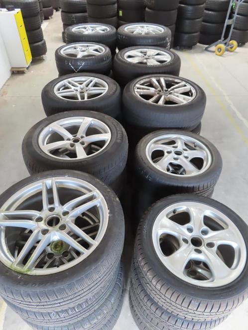 Partij Porsche sets velgen met banden 10 sets div. modellen, Auto-onderdelen, Banden en Velgen, Banden en Velgen, Gebruikt, Ophalen of Verzenden