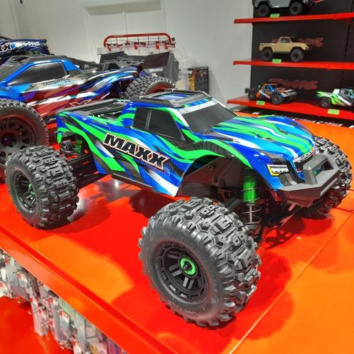 Traxxas Wide Maxx 4WD Groen, Hobby en Vrije tijd, Modelbouw | Radiografisch | Auto's, Nieuw, Auto offroad, Elektro, Schaal 1:10