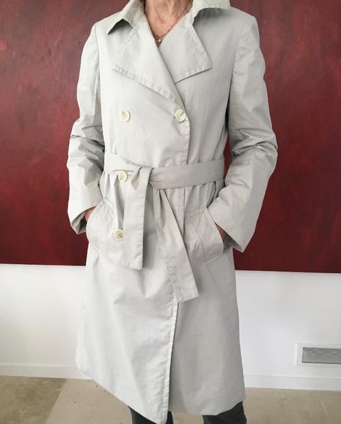 Gigue jas / trenchcoat, lichtgewicht 36/38, Kleding | Dames, Jassen | Zomer, Zo goed als nieuw, Maat 36 (S), Grijs, Ophalen of Verzenden