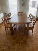 Eettafel met stoelen en zitbank te koop, Huis en Inrichting, Tafels | Eettafels, Ophalen