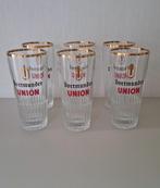 Set van 6 Vintage Dortmunder Union Bierglazen - Jaren 60, Enlèvement ou Envoi, Comme neuf, Verre ou Verres, Autres marques