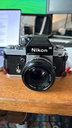 Nikon F2 analoge camera + 50mm f1.4 + 28mm 3.4, Spiegelreflex, Ophalen of Verzenden, Zo goed als nieuw, Nikon