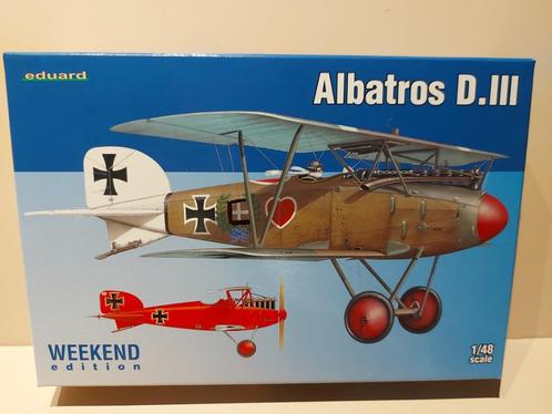 Eduard (weekendeditie): Albatros D.III om 1:48, Hobby en Vrije tijd, Modelbouw | Vliegtuigen en Helikopters, Nieuw, Vliegtuig