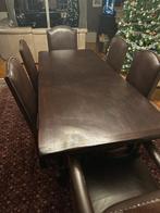 Aposteltafel met verlengborden en 6 stoelen, Huis en Inrichting, Ophalen of Verzenden