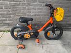 Kinderfiets Btwin 14 inch met zijwieltjes en mandje, Ophalen, Zo goed als nieuw, Zijwieltjes