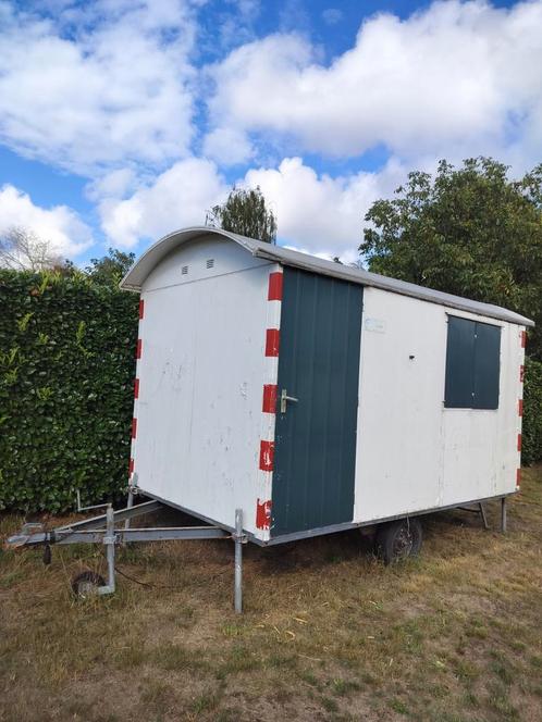 Pipowagen schaftkeet werfkeet bouwkeet, Doe-het-zelf en Bouw, Bouwketen en Schaftketen, Gebruikt, Ophalen