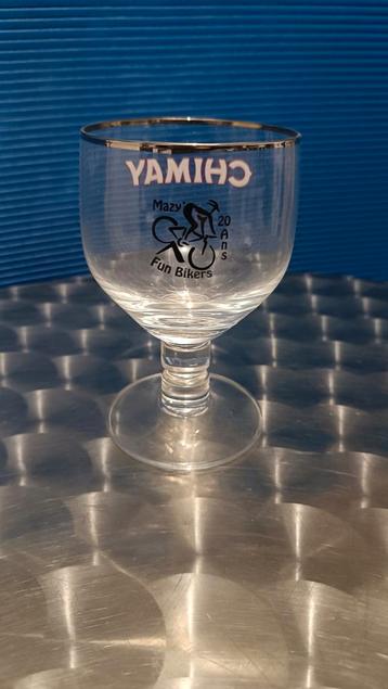 Verre Chimay 18cl - 20ans Mazy fun bikers beschikbaar voor biedingen