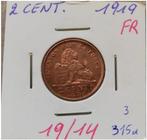 2 cent 1919 Fr over 1914 Fr. Morin 305 a  - Albert I, Ophalen of Verzenden, Overig, Losse munt