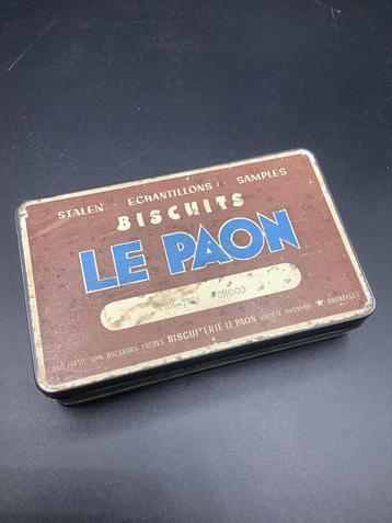 Boîte biscuits Le Paon Bruxelles, Enlèvement ou Envoi, Utilisé