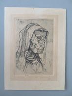 kunst ets / gravure ? R. Ypersiel lijkt op Joseph Verdegem ?, Antiek en Kunst, Verzenden