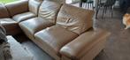 Kunstlederen Hoeksalon  kleur taupe ,, Huis en Inrichting, Ophalen, 250 tot 300 cm, Gebruikt, 100 tot 125 cm
