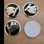 Skoda stickers voor de wieldoppen dia 56 mm, Auto diversen, Autostickers, Ophalen of Verzenden