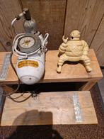 Michelin Compressor met Michelin figuur,oud,vintage, Utilisé, Enlèvement ou Envoi
